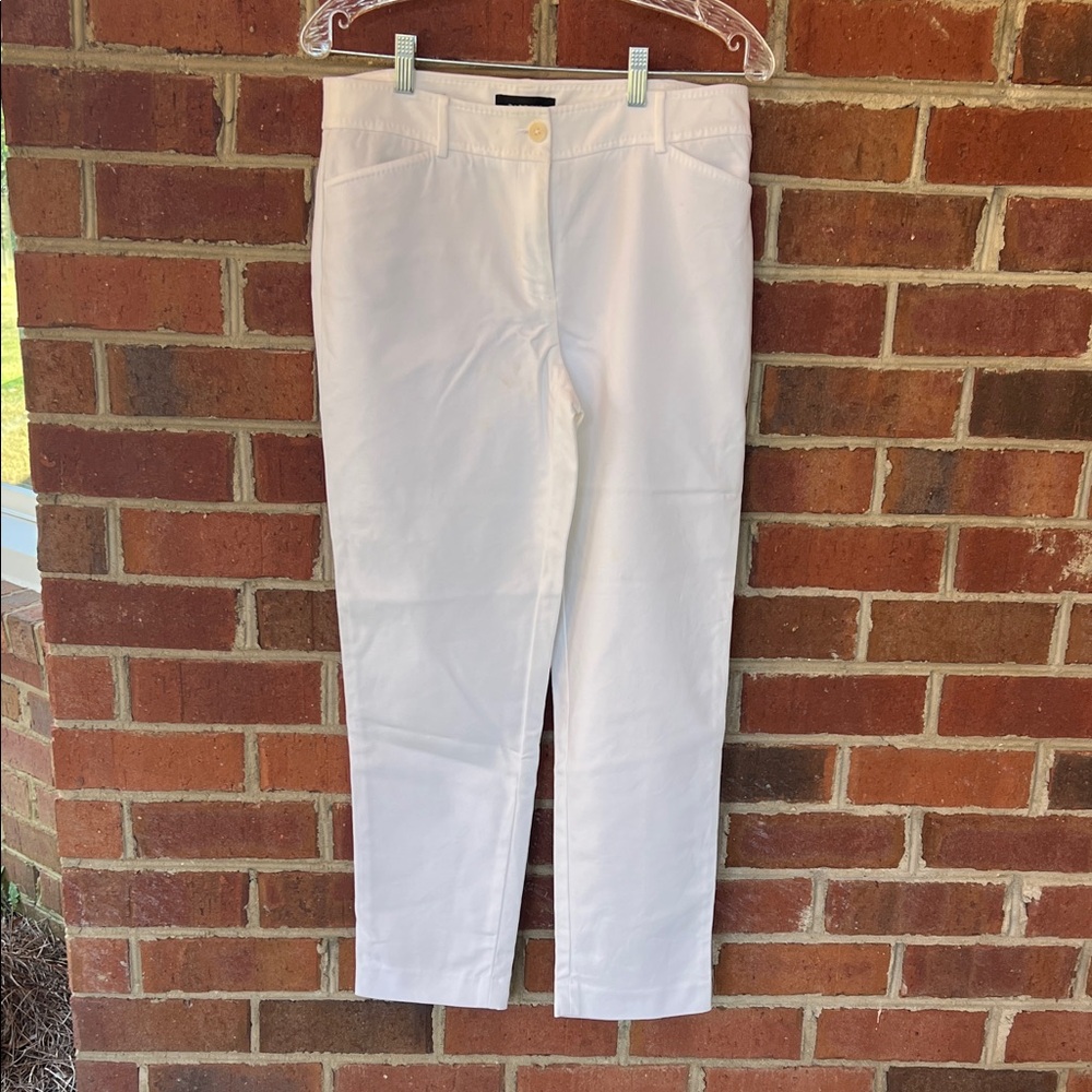 Talbots White ankle pants